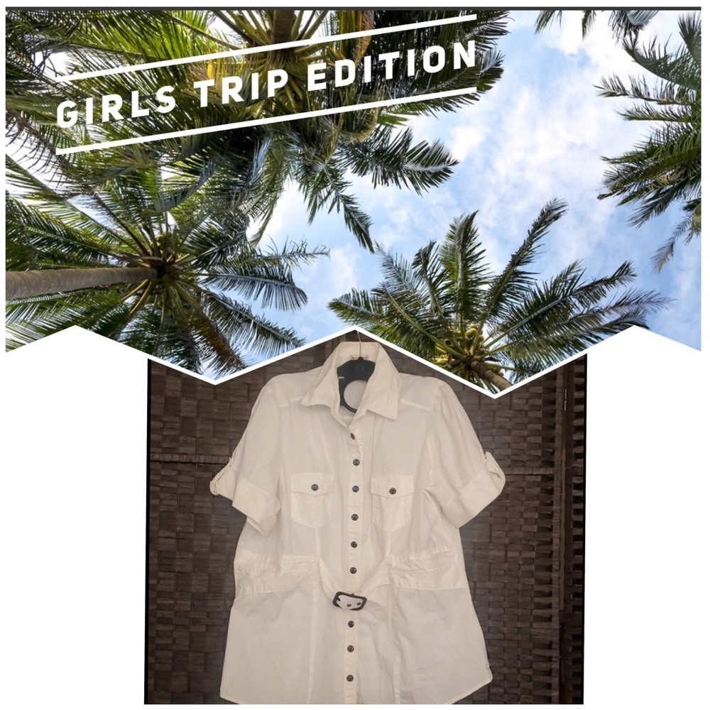Girls Trip Edition: MKM Button Up Shirt With Waistbelt